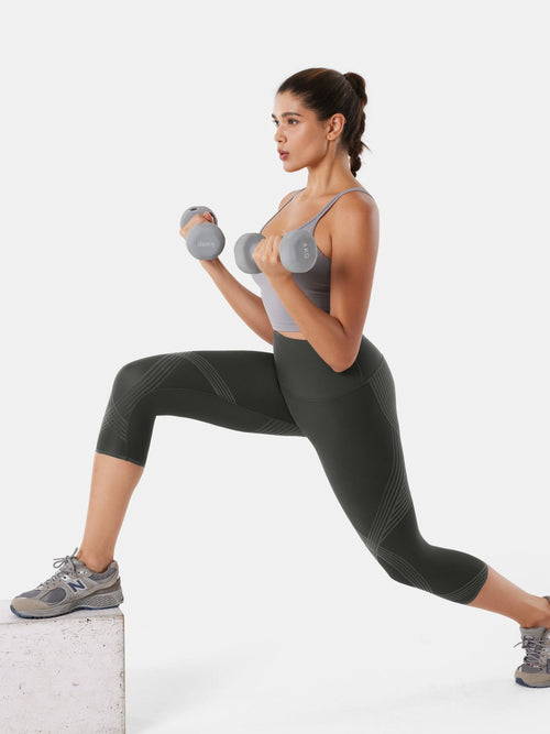 Body Sculpt Capri Leggings (Reversible Wear)