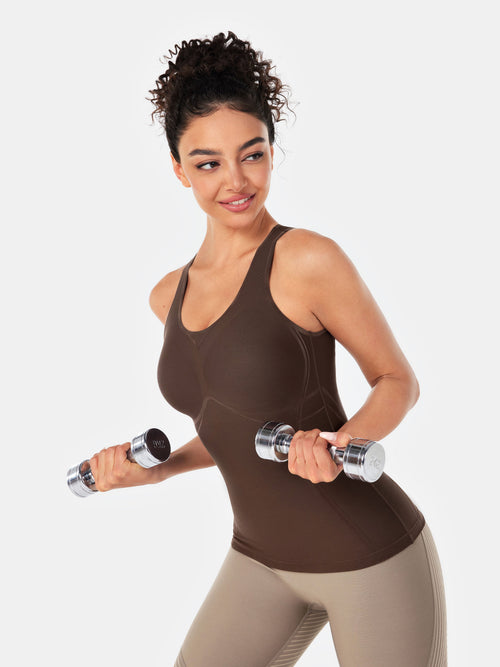 Body Sculpt Long Bra Tank, A-D Cups