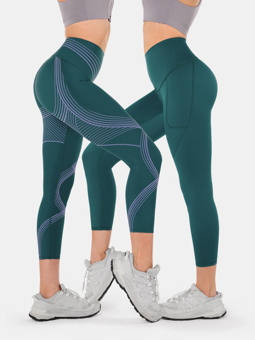 Body Sculpt Side Pocket 7/8 Leggings 2.0 (Reversible Wear)