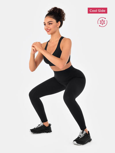 Body Sculpt Two Way Temp Leggings (Reversible Wear)