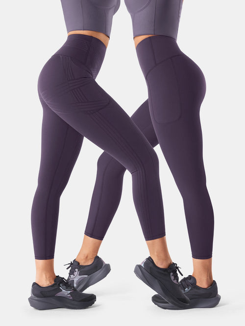 PowerBand Resistance 7/8 Leggings (Reversible Wear)
