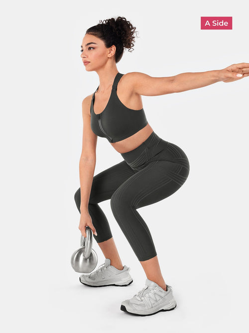 PowerBand Resistance 7/8 Leggings (Reversible Wear)