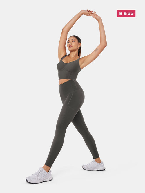 PowerBand Resistance Leggings (Reversible Wear)