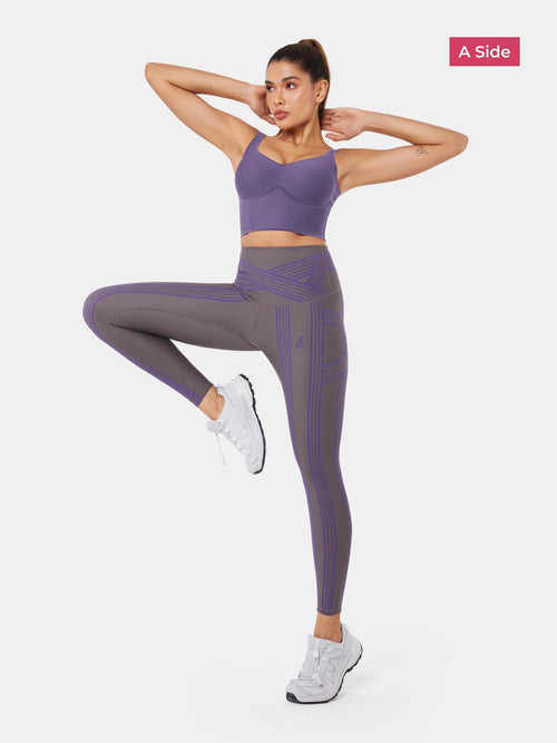 PowerBand Resistance Leggings (Reversible Wear)